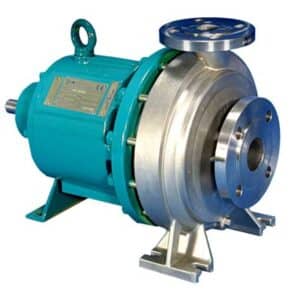An example of the long coupled mag drive pump that was installed on this project
