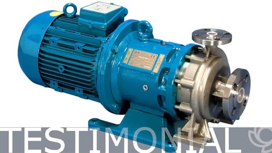Testimonial re mech seal pumps