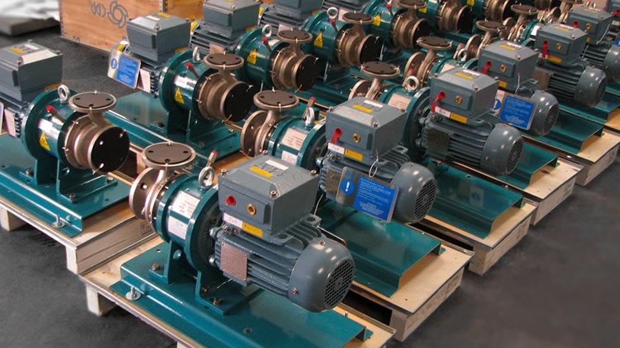 Range of ETS mag drive pumps