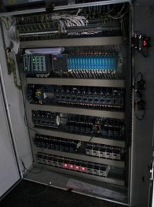Main control cabinet with power monitors fitted on the voc installation project