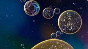 An image of oil in water for a blog post about using gear pumps for thermal oil applications