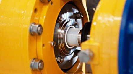 Picture of a mechanical seal in a centrifugal pump