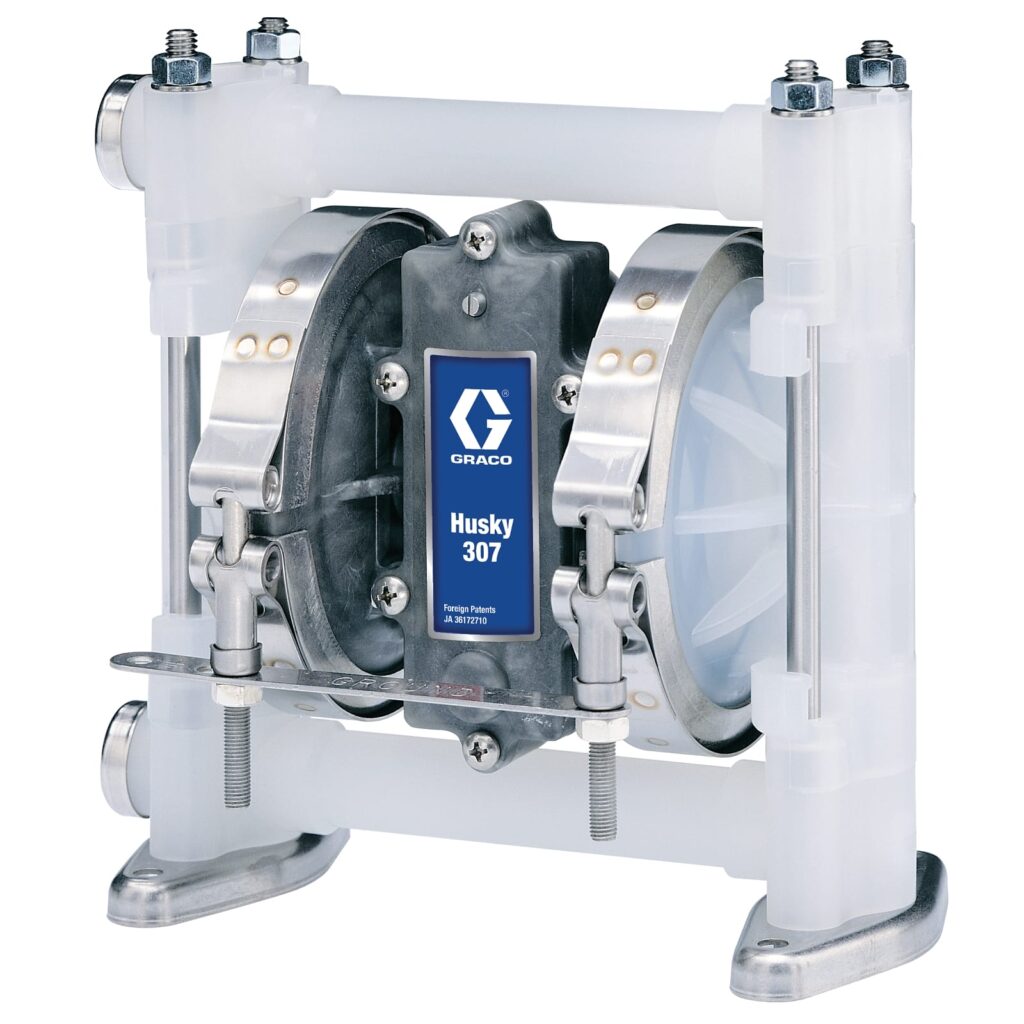 Graco Husky 307 3/8″ Diaphragm Pump Polypropylene / Buna-N (D3B977)