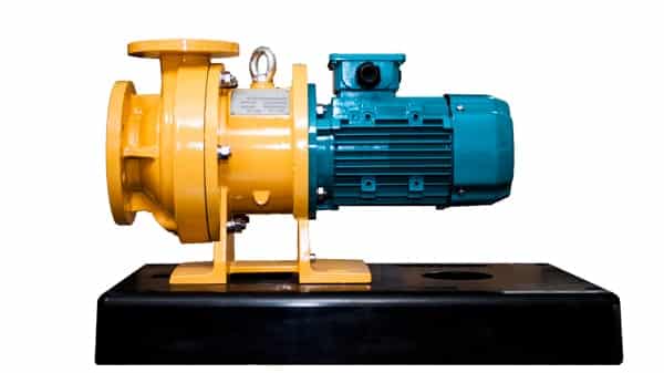 ETN Plastic Mag drive pump on a polymer concrete baseplate by CDR Pumps