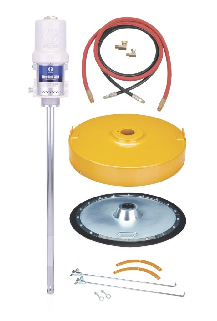 Graco Fire-Ball 300 50:1 181 kg (400 lb) Grease Pump – Lube Truck CE Package (241037)