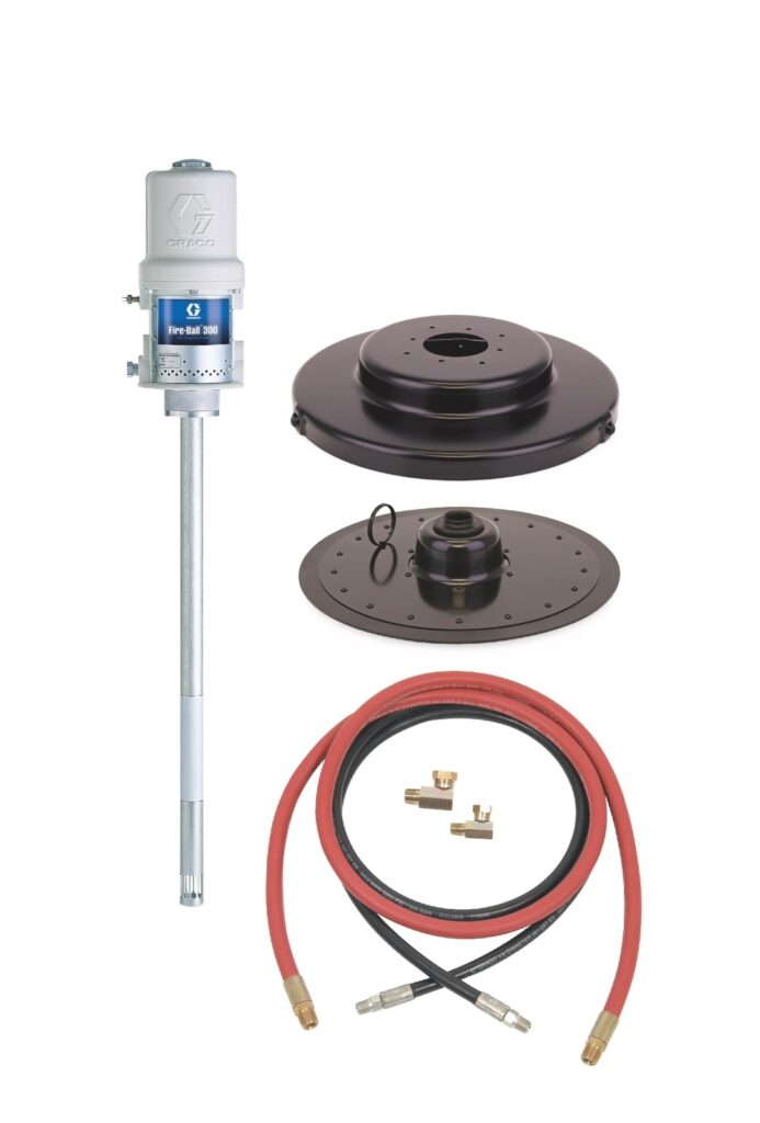 Graco Fire-Ball 300 50:1 54 kg (120 lb) Grease Pump – Stationary Supply CE Package (241034)