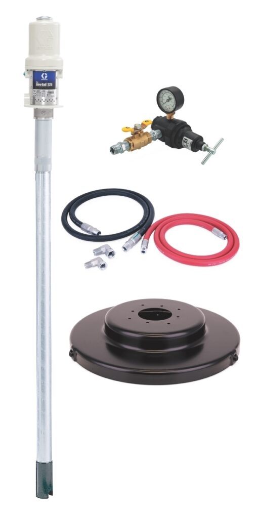 Graco Fire-Ball 225 Pump 3:1 60 Litre (16 Gallon) Cover Mounted Oil Pump Package (246904)