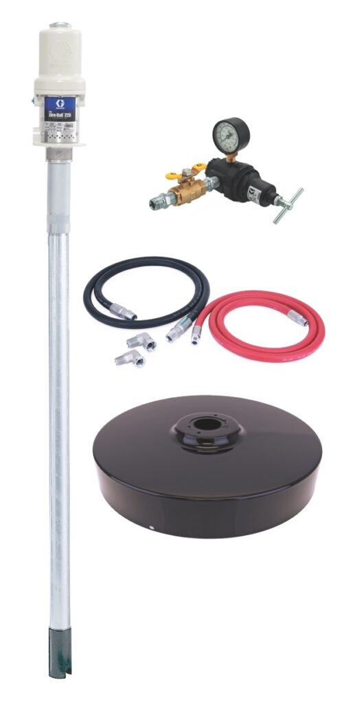 Graco Fire-Ball 225 3:1 200 Litre (55 Gallon) Oil Pump – Cover-Mounted Package (246906)