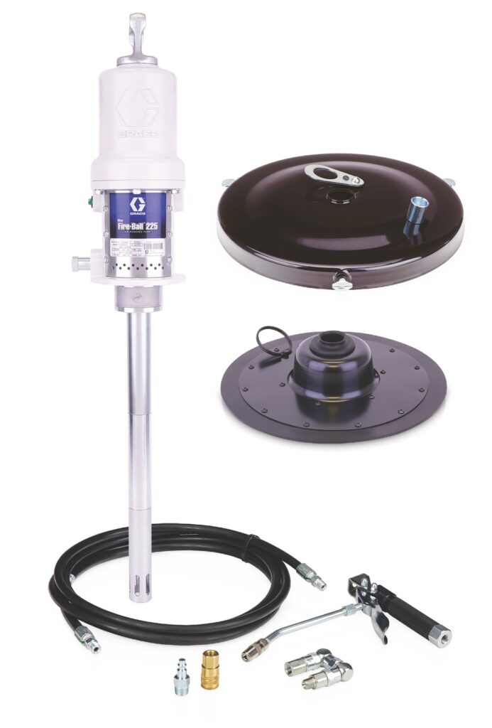 Graco Fire-Ball 225 50:1 16 kg (35 lb) Grease Pump with Dispenser Kit, Handle and CE Kit (253384)