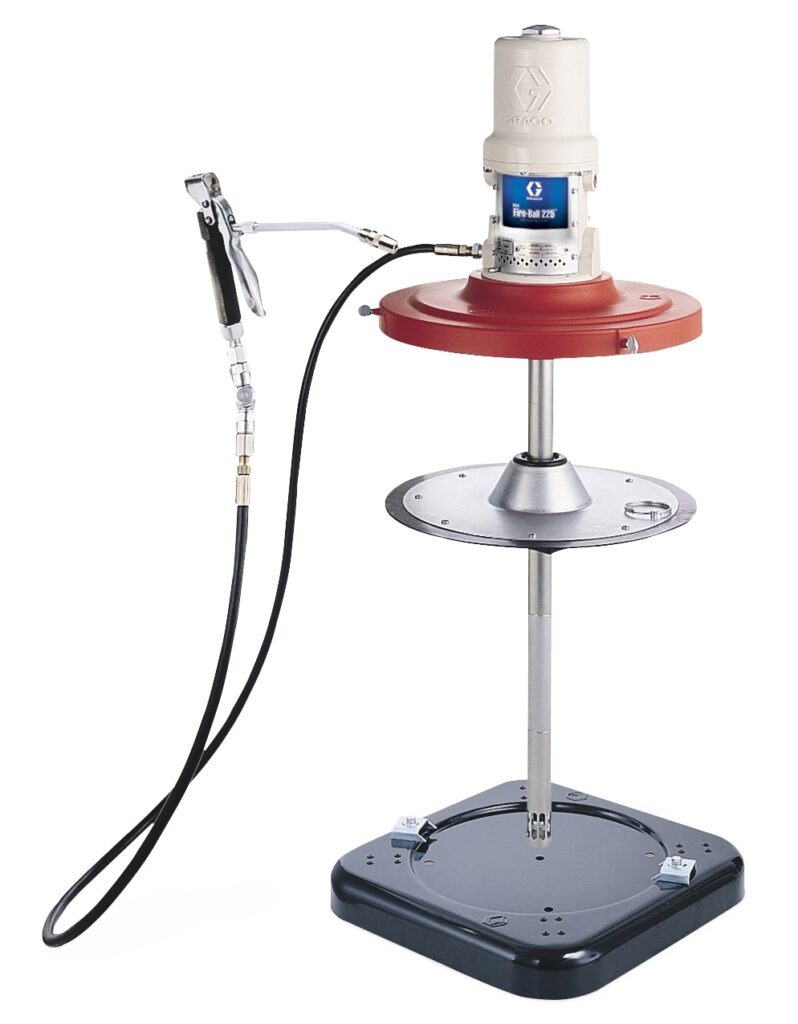 Graco Fire-Ball 225 Pump 50:1 54 kg (120 lb) Grease Pump – Portable CE Package with Caster Base (253388)