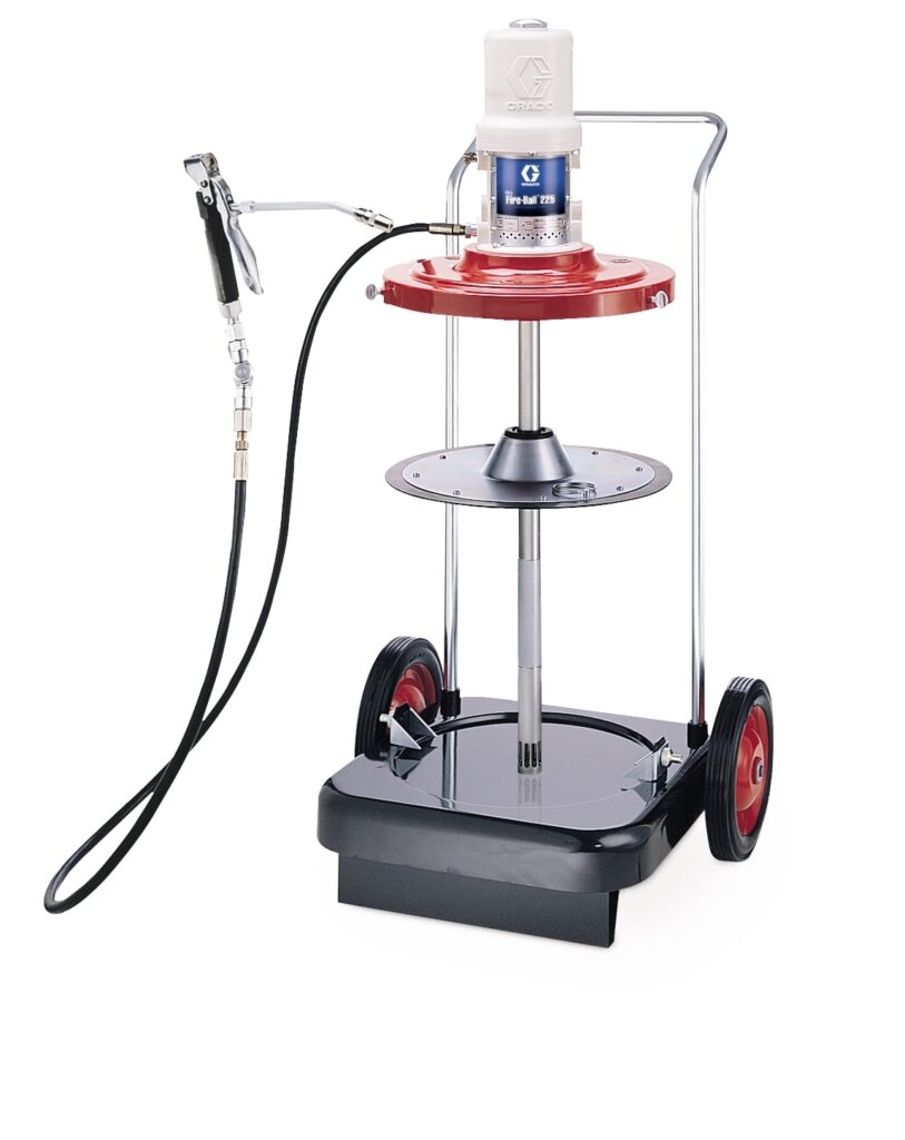 Graco Fire-Ball 225 50:1 54 kg (120 lb) Grease Pump – Portable Package 2-Wheel Cart (246916)
